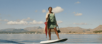 Woman surfing Woman surfing